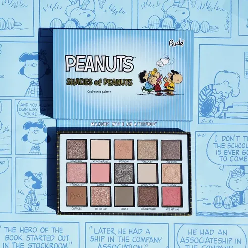Kit Paletas Sombras Frías Y Cálidas Peanuts Rude Cosmetics
