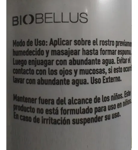 Gel Limpieza Facial Piel Mixta Pantenol Mazanilla Biobellus