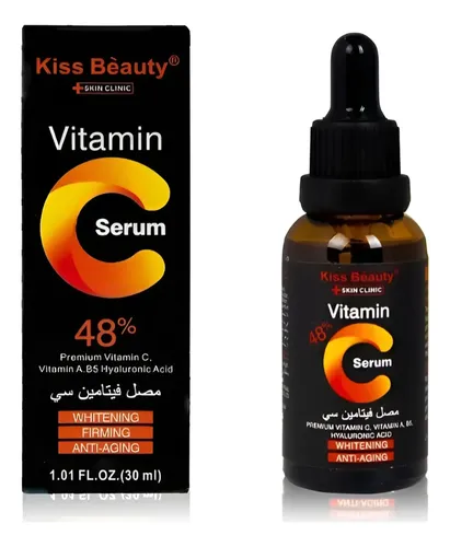 Sérum Vitamina C, A, B5 Y Acido Hialurónico Kiss Beauty