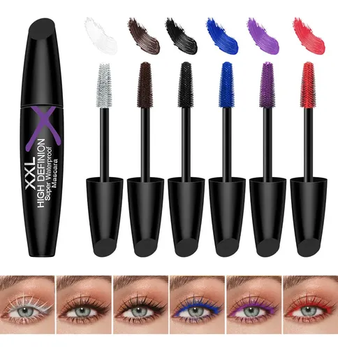 Rimel De Colores Volumen Extensión Resistente No Mancha .
