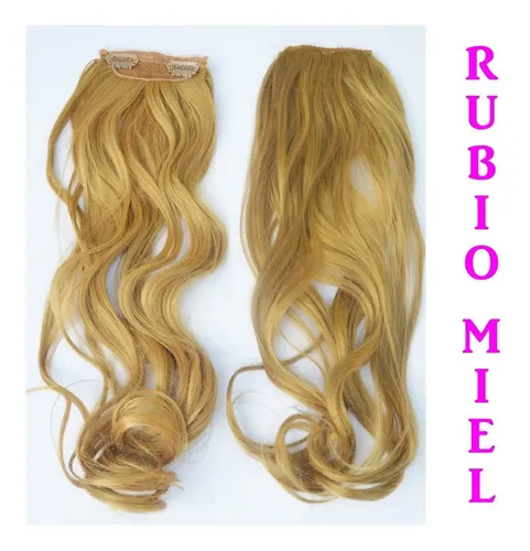 Cortina Extensiones Simil Natural X 2 Piezas Rubio Miel