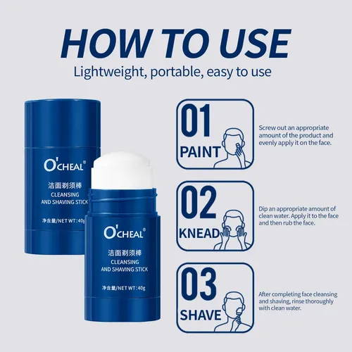 Crema Para Afeitar Ocheal Hidratante Y Suavizante Facial