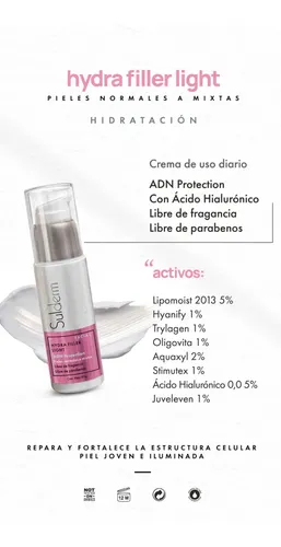 Crema Hidratante Facial Hydra Filler Light Sulderm