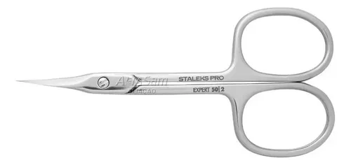 Cortauñas Staleks Pro Se-50/2, tijeras para cutículas, 9 cm, color gris