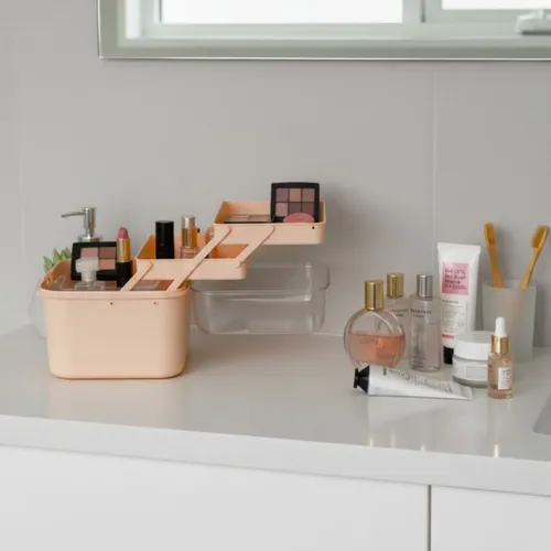 Caja Organizadora De Maquillaje Con Tapa