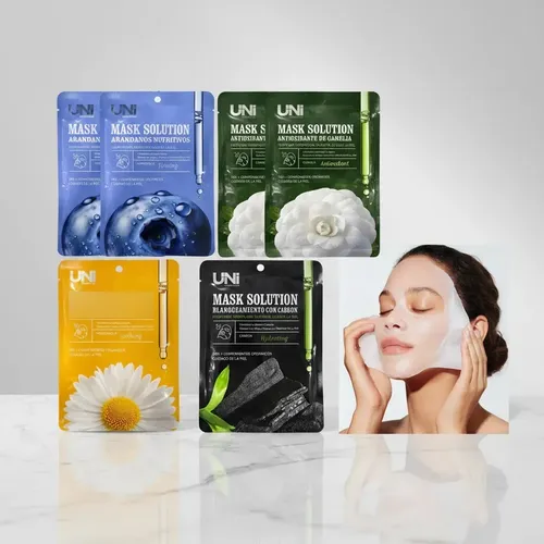 Mascarillas Faciales Natural Hidratantes Exfoliante Mask X4