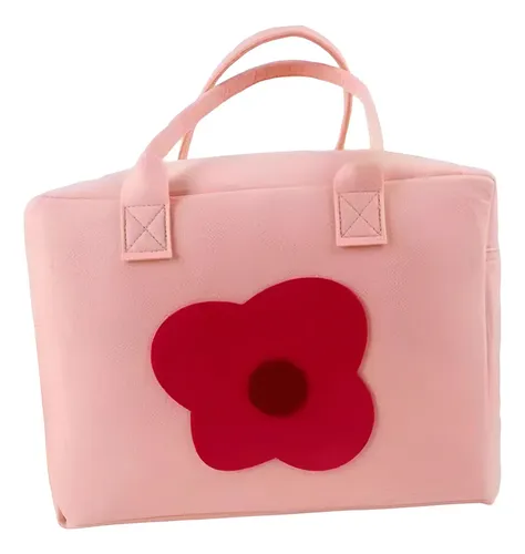 Bolsa De Maquillaje De Viaje, Bolsa De Aseo Flor Rosa Z