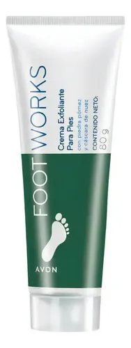 Crema Exfoliante Nocturna Para Pies Avon Foot Works 80g
