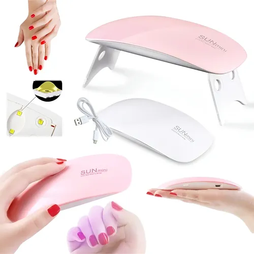 Cabina Uv/led Sun Mini 6w Secador Uñas Esculpidas Gelificada