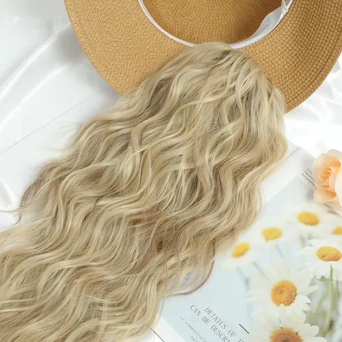 Extensiones De Cabello 18 Pulgadas Con Pinza En Coleta