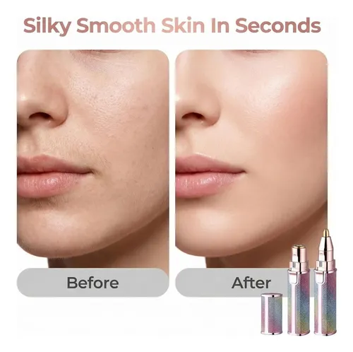 Depiladora Facial Recargable 2 En 1 Mujer Piel Sensible