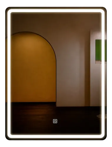 Espejo Inteligente Smart Luz Led 50 X 70 Cm Desenpañ/reloj