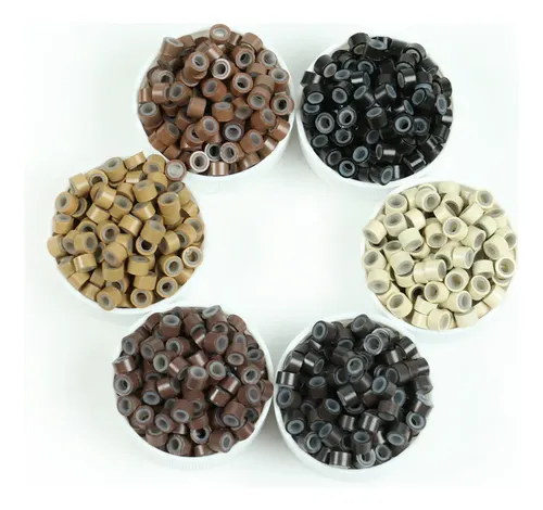 500pcs Anillos De Silicona Para Extensiones De Cabello Y Tre