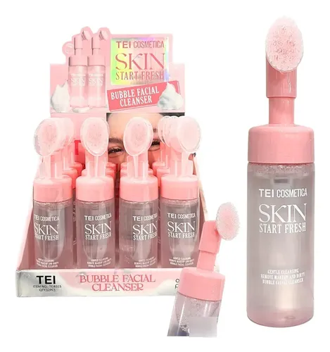Espuma Limpiadora Facial Con Cepillo Bubble Cleanser Tei Normal Día/noche