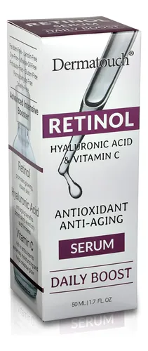 Sérum De Retinol Con Ácido Hialurónico Dermatouch, 1.7 Onzas Seca Día/noche