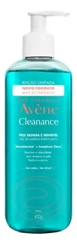Gel limpiador purificador Cleanance Eau Thermale 400 g Avène