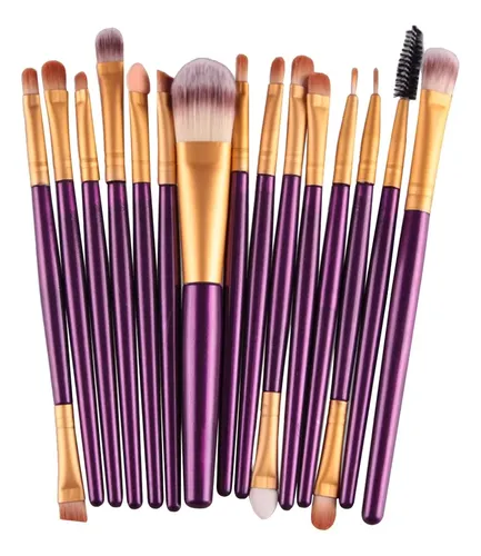 15pcs Versatile Powder And Blush Makeup Brush Set For Women