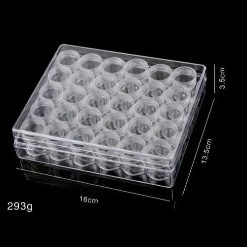 Organizador Acrílico Para Strass Cristales 30 Potes Manicura