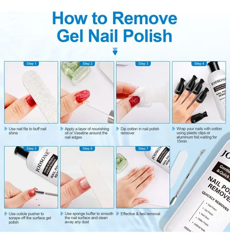 Removedor De Uñas Sin Acetona Jodsone 8.45 Fl Oz