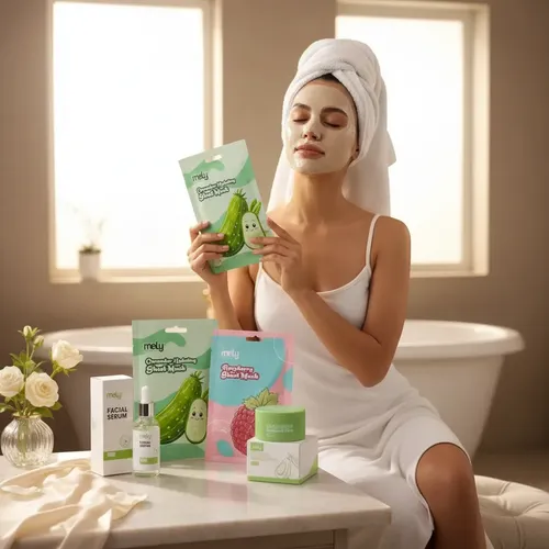Combo Skincare Mely Serum+ Mascarillas+ Balsamo Desmaquillan