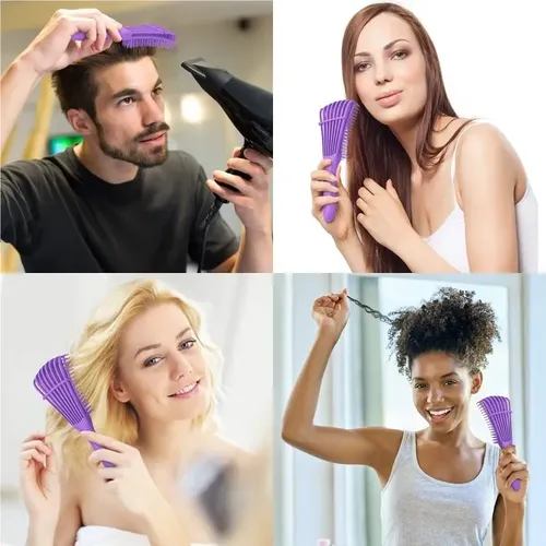 Cepillo Para Cabello Rizado, Bounce Curl Brush, Peine