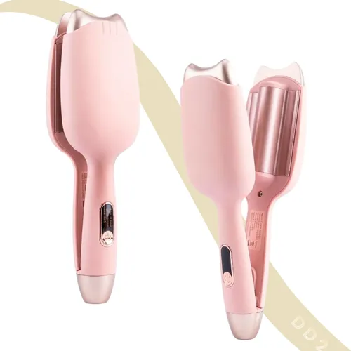 Buclera Rizador De Pelo Rulero Doble Barril 32mm Forma Gato