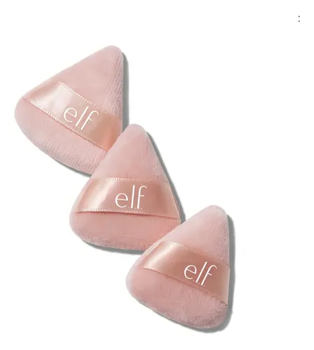 3 Mini Esponjas Terciopelo Elf Halo Glow Pinkie Puffs Color Rosa