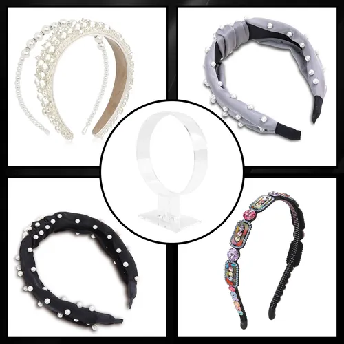 Soporte De Diadema De Acrílico, Accesorios Para El Cabello