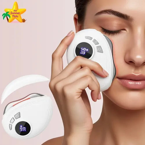 Masajeador Facial Eléctrico Gua Sha De 9 Velocidades.