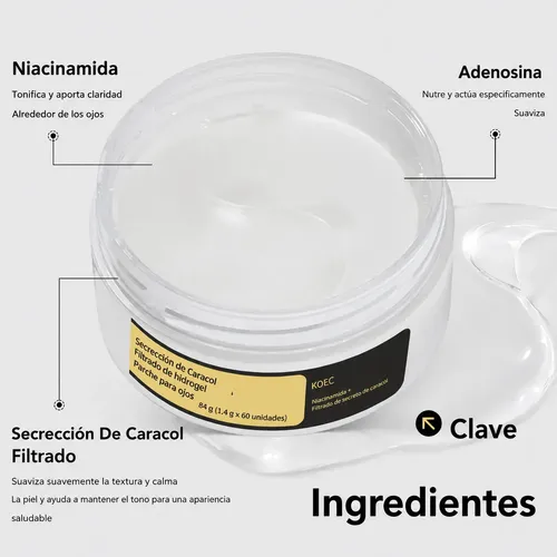 Kit Skincare Coreano Pdrn Colágeno Mascarilla Parches Ojos