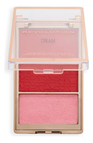 Revolution Blush Icon Palette Trío Crema Mate Y Shimmer