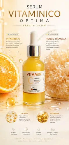 Sérum Efecto Glow Con Vit C Optima