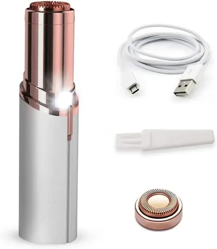 Depiladora Facial Blawless Removedor de Vello Rostro Recargable USB Blanco