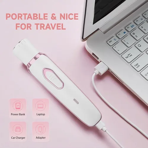 Depiladora Eléctrica Facial Para Mujer Recargable 4 En 1