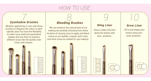 Kit Xxjessup De 15 Brochas De Maquillaje Completas Sintética