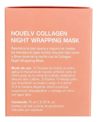Mascarilla Nocturna Colágeno Nouelv Colágeno 75 Ml Wrapping