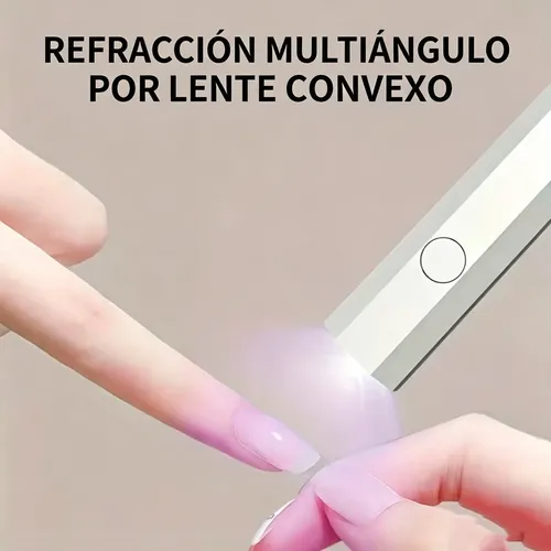 Lámpara Mini Portátil Para Uñas Gel Digital Blanco
