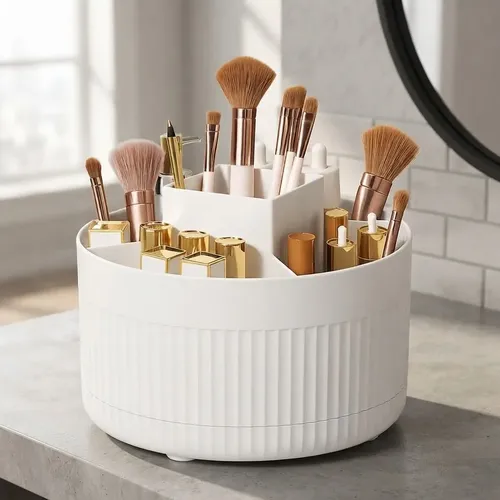 Organizador Maquillaje Giratorio Portacosmeticos Multiuso