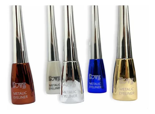 Delineador Punta Pluma Metalizado Love Crazy (pack X 12)