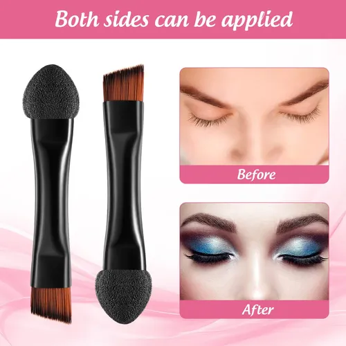 Set De 20 Brochas De Maquillaje Portátiles De Doble Extremo