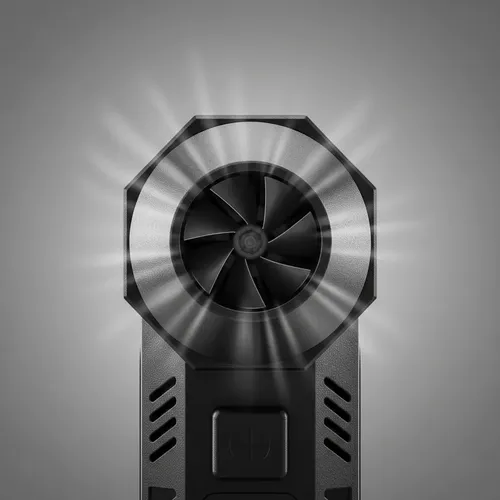 Plumero De Aire Portátil Recargable Con Turboventilador Mult Negro