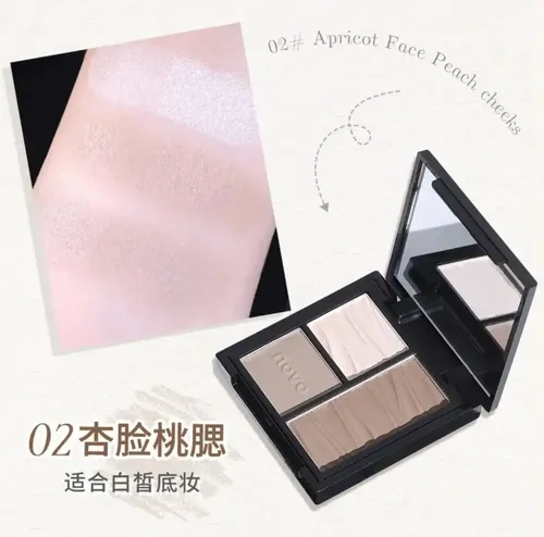 Paleta Para Esculpir Contornear Rostro 3 Tonos Tono del maquillaje 01