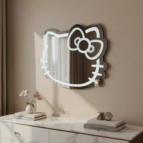Espejo Dazz Deco Kitty 80x60cm Led Frío Touch