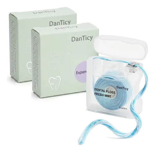 Hilo Dental Encerado Menta Para Chicos 2 Unidades