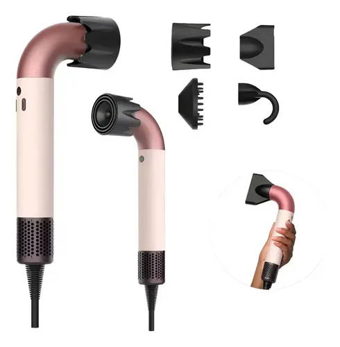 Secador De Pelo Super Sonico Profesional 1400w Rosa Veoquiero