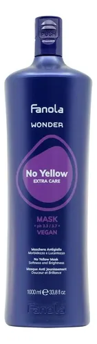Mascarilla Capilar Fanola Wonder No Yellow, 1000 Ml, Tono Mo
