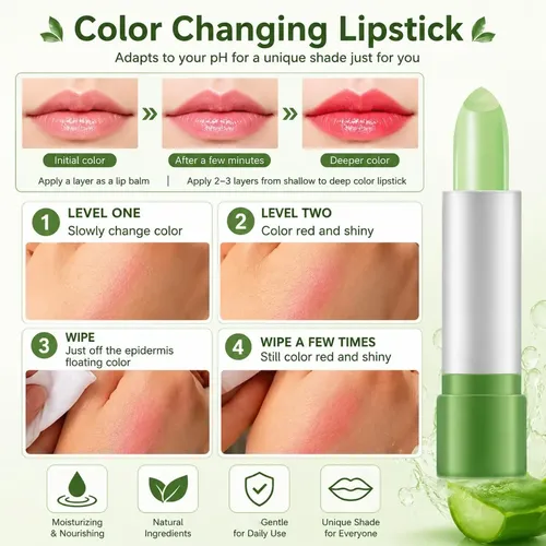 Labial Aloe Vera Cambia Color Humectante 3,5 G