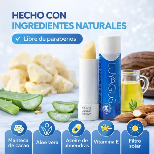 Bálsamo Labial Manteca De Cacao Hidratación Y Protección X1