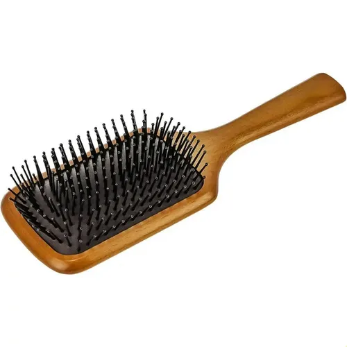 Cepillo De Madera Para Cabello, 1 Unidad