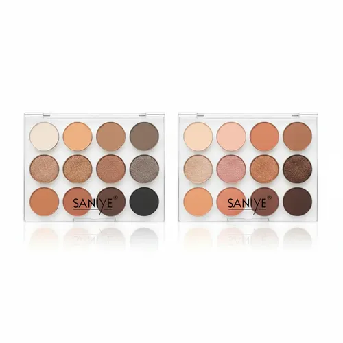 Paleta De 12 Sombras Mixtas Glamour Saniye Eyeshadow Palette